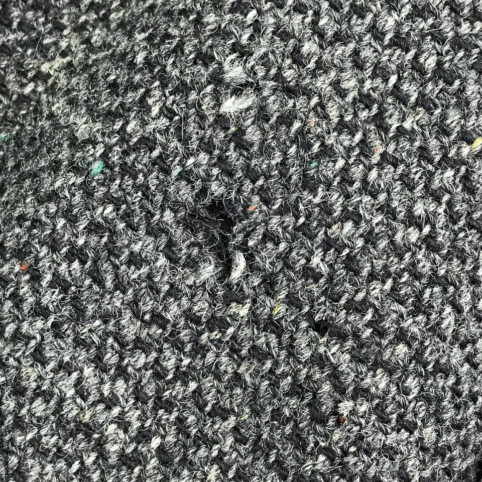 Vintage Harris Tweed Overcoat Mens Gray Pure Scottish Wool Long Coat 90s - Image 3 of 4