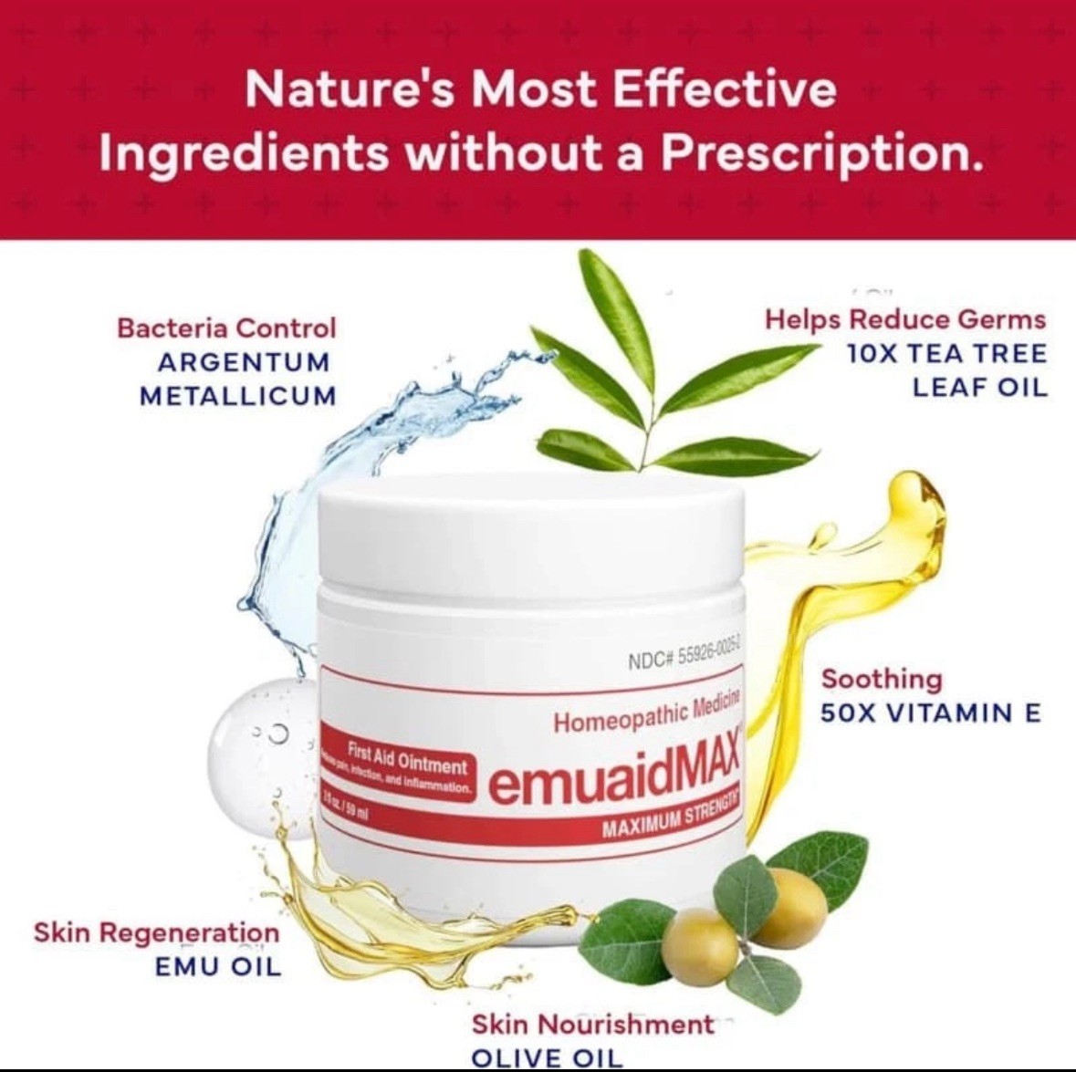 EMUAID Modern Homeopathic First Aid Ointment -💥0.5oz./14ml💥- Exp.07/2026.