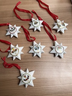 Hutschenreuther Weihnachtssterne Sammlung 7 Stück 1994 2000