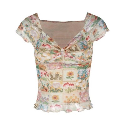 For Home For Vacation Blumen Sommer Shirt Blumenmuster Urlaub Kleidung
