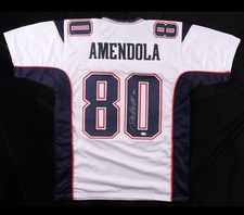 Danny Amendola Autographed White #80 New England Patriots Jersey JSA Certified