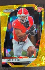 2025 Panini Prizm Draft Picks - Trevor Etienne #155 Gold Ice Prizm (RC)