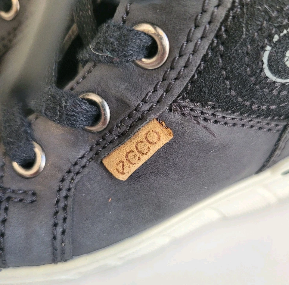 ECCO Niños Pequeños Zapatos Botas Tenis Cuero Negro - UK 5 / US 5.5 Foto 2 de 4