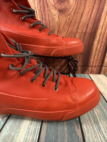 Hunter for Target Lona Rojo Sumergido Tobillo Botas de Lluvia Tenis Hombres 10 Mujeres 12 - Imagen 6 de 9