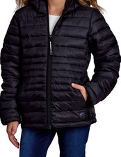 Roper Western Jacket Girls Quilted Hood Zip Black 03-298-0693-6000 BL
