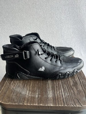 LDeck Shoes Mens 45 Black Leather Explorer Outdoors Non Slip