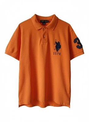 Polo USPA (U.S. Polo Assn.) - Couleur Orange Vif - Taille XL - Photo 1/4