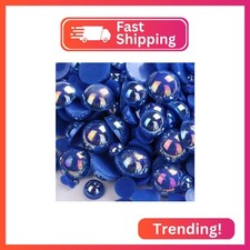 1000PCS Mixed Sizes 3/4/5/6/8/10mm Flatback Half Round Pearls Gems for Crafting,