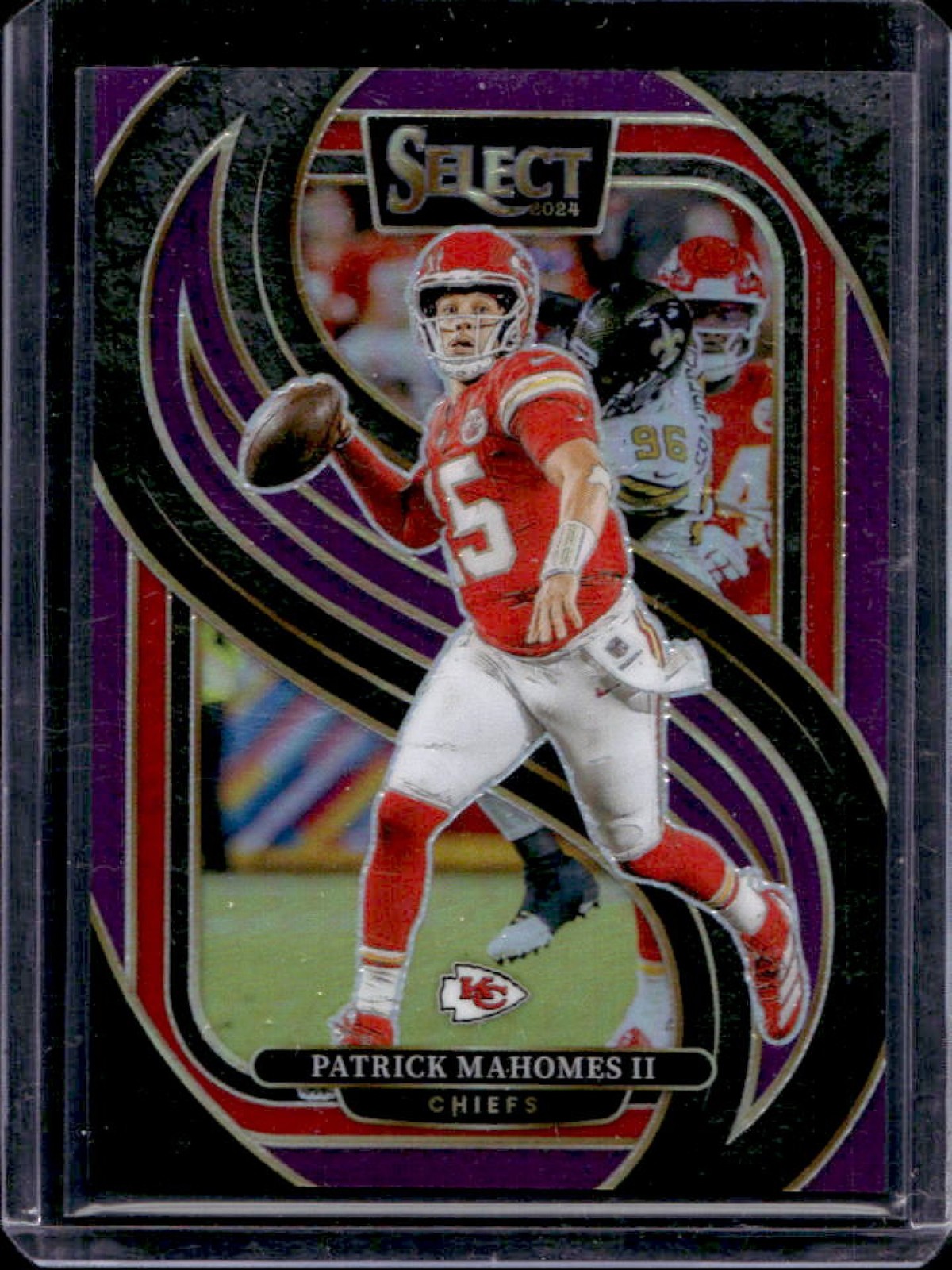 2024 Select Patrick Mahomes II Premier Purple Prizm #/75 Chiefs
