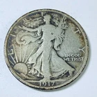 1917 WALKING LIBERTY 90% SILVER HALF DOLLAR CIRCULATED COIN #6120