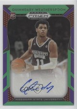 2019 Prizm Draft Picks Purple & Green /149 Quinndary Weatherspoon #49 Auto 5j8