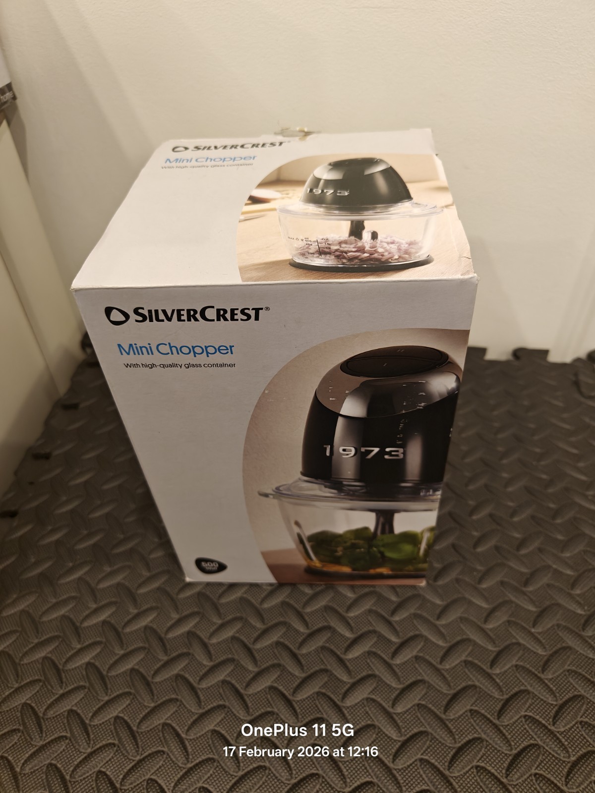 SilverCrest Mini Zerkleinerer Küchenmaschine, Nüsse Kräuter Eis Gemüse **Nagelneu**