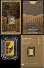 2026 Perth Mint DUNE Sandworm 1g .9999 Gold Coloured Bar Mintage 3,000 7153.49 per troy oz