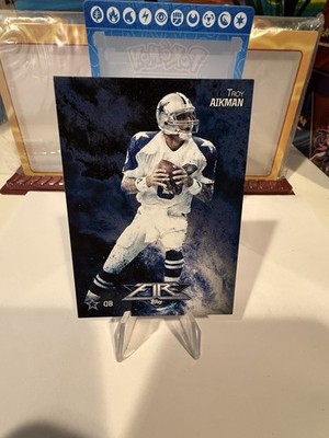 Troy Aikman: #38 - Blue Onyx (Color Match) Case Hit /25 - 2014 Topps Fire - NM