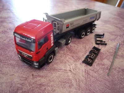 Herpa   MAN  TGX   Sattelzug Kipper  PEMA   Maßstab  1:87  ohne OVP - Bild 1 von 4