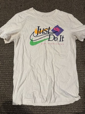 Nike Sportswear White Men's Graphic Crew Neck Short Sleeve T-Shirt Size S