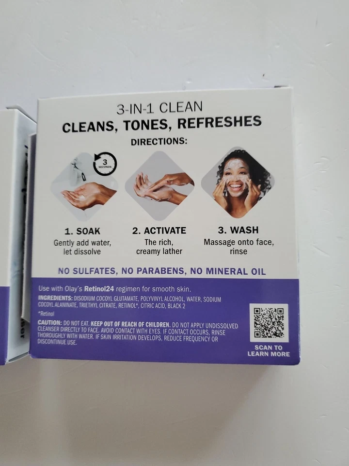 玉兰油洁面乳 + 视黄醇清洁剂面部 2 件装 32 件 — 第 4/4 张图片