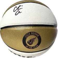 CAITLIN CLARK SIGNED WILSON INDIANA FEVER BASKETBALL GOLD ROOKIE OF THE YEAR JSA