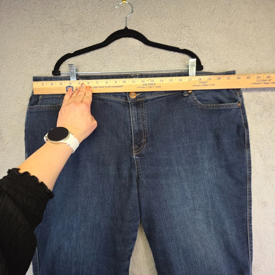 Pantalones Cortos Style and Co Para Mujer Talla Grande 22W Skimmer Bermuda Bolsillos con Solapa Pestaña Enrollada Foto 4 de 4