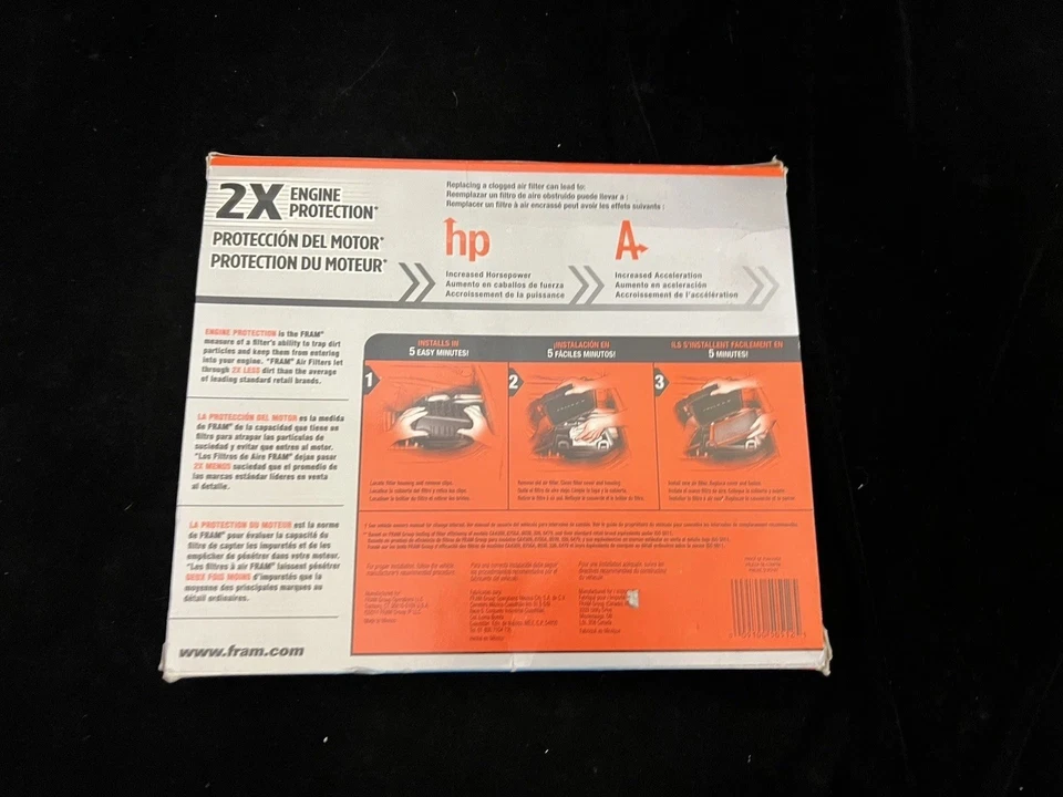 Filtro de aire de panel flexible Fram CA7440 Foto 2 de 3