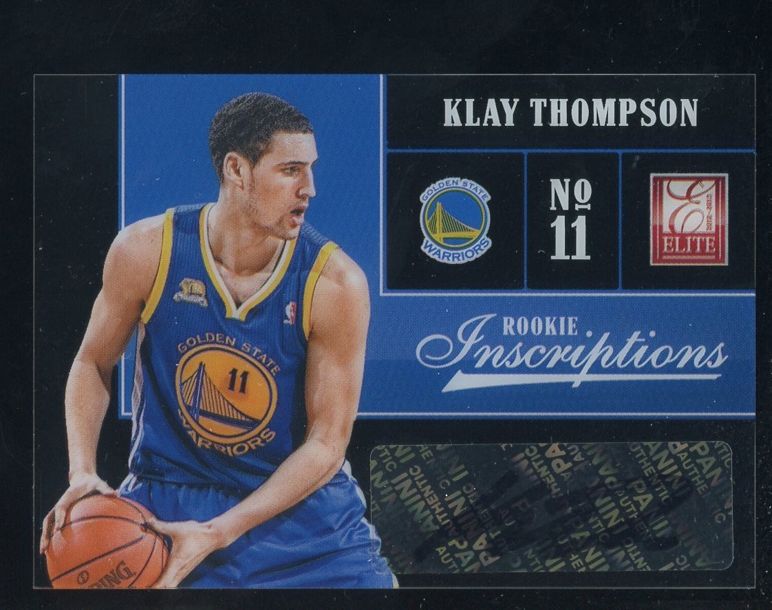 2012-13 Panini Elite Rookie Inscriptions #80 Klay Thompson Warriors RC AUTO