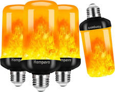 Upgraded LED Flame Light Bulbs, 4 Modes Flickering Light Bulbs with Upside dow