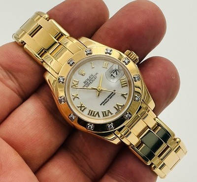 Rolex Pearlmaster Lady-Datejust Crown Collection 80318 Factory Diamond Watch Box