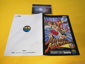 NEO GEO  MIRACLE ADVENTURE / SPINMASTERS  Neogeo  AES