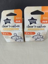 Tommee Tippee Natural Start Fast Flow Nipples 6m 2 Pack 2 Sets NEW