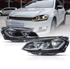 VLAND LED Headlights For VW Golf 7 MK VII 2013-2017 DRL Sets Fits Halogen Model