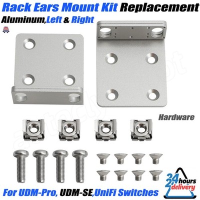 Rack Ears Mounting Kit Replacement For Ubiquiti UDM-Pro UniFi Switches USW UDM
