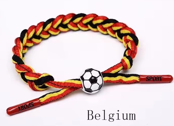 FIFA Soccer Football World Cup Belgium Thibaut Courtois Shoelace Bracelet