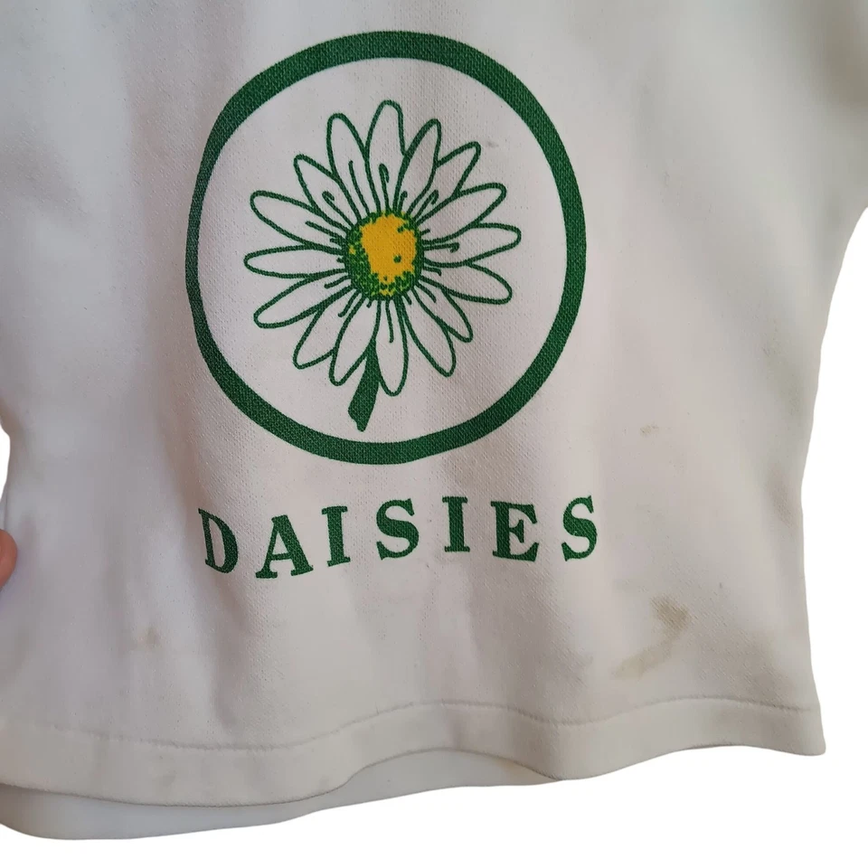 Camiseta Vintage Niñas 5 5T Puntada Única Margaritas Timbre Años 70 Distress Hippy Foto 2 de 4