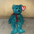 WALLACE - SCOTTISH BEAR WEARING TARTAN  - TY BEANIE BABY -  JANUARY 25 BIRTHDAY