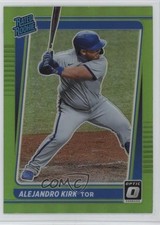 2021 Panini Donruss Optic Rated Rookie Lime Green Prizm Alejandro Kirk #63 14tz