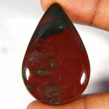 50.95 Carat Natural Bloodstone Pear Cabochon 42x27x5 Loose Gemstone