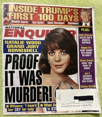 NATIONAL ENQUIRER January 6 2025 Natalie Wood Donald Trump Psychic Predictions