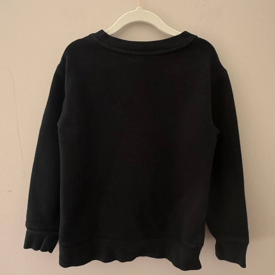 Polo Ralph Lauren Black Crew Neck Sweatshirt Kids Size S Pony Logo - Image 2 of 3