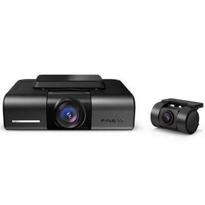 FineVu Dash Cam Dual Front 4K UHD HDR und 1080P Hinten mit Blitzerwarnungen GX4K