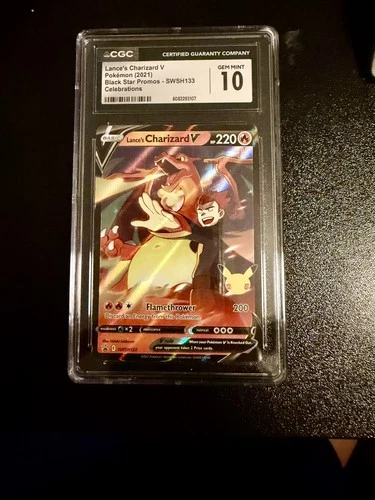 Lance’s Charizard V SWSH133 – 2021 Pokémon Black Star Promo – CGC 10