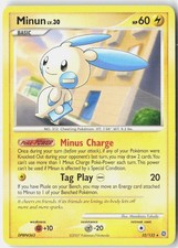 Minun Secret Wonders 32/132 Pokemon Card on eBay