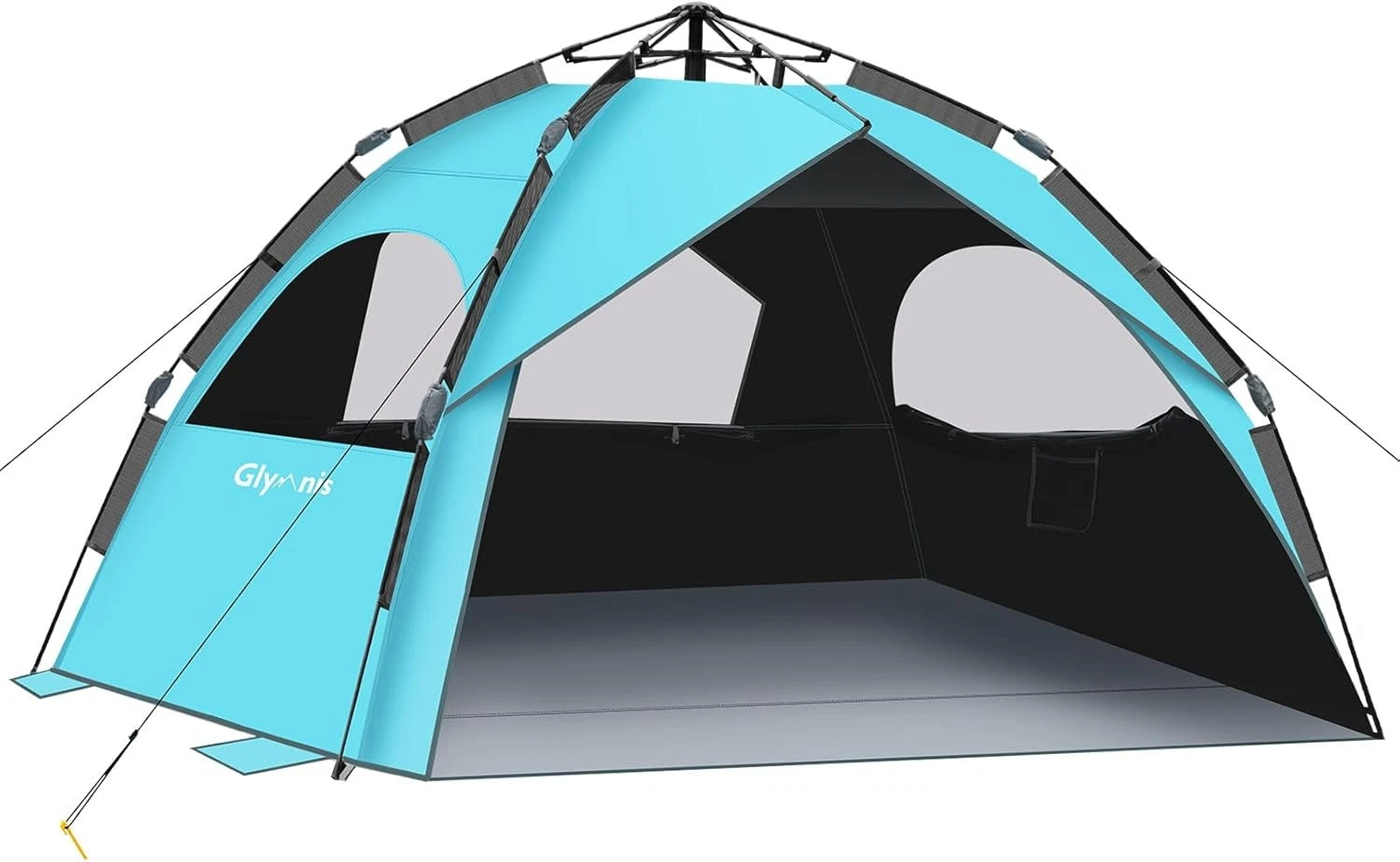 Large Pop Up Beach Tent for 4-6 Person Family UV Protection