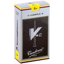 Vandoren V12 Bb Clarinet Reeds Strength 5 Box of 10