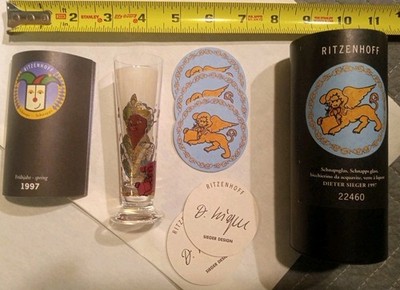Ritzenhoff Schnapps Glass Schnapsglas Dieter Sieger 1997 Othello Germany Nice