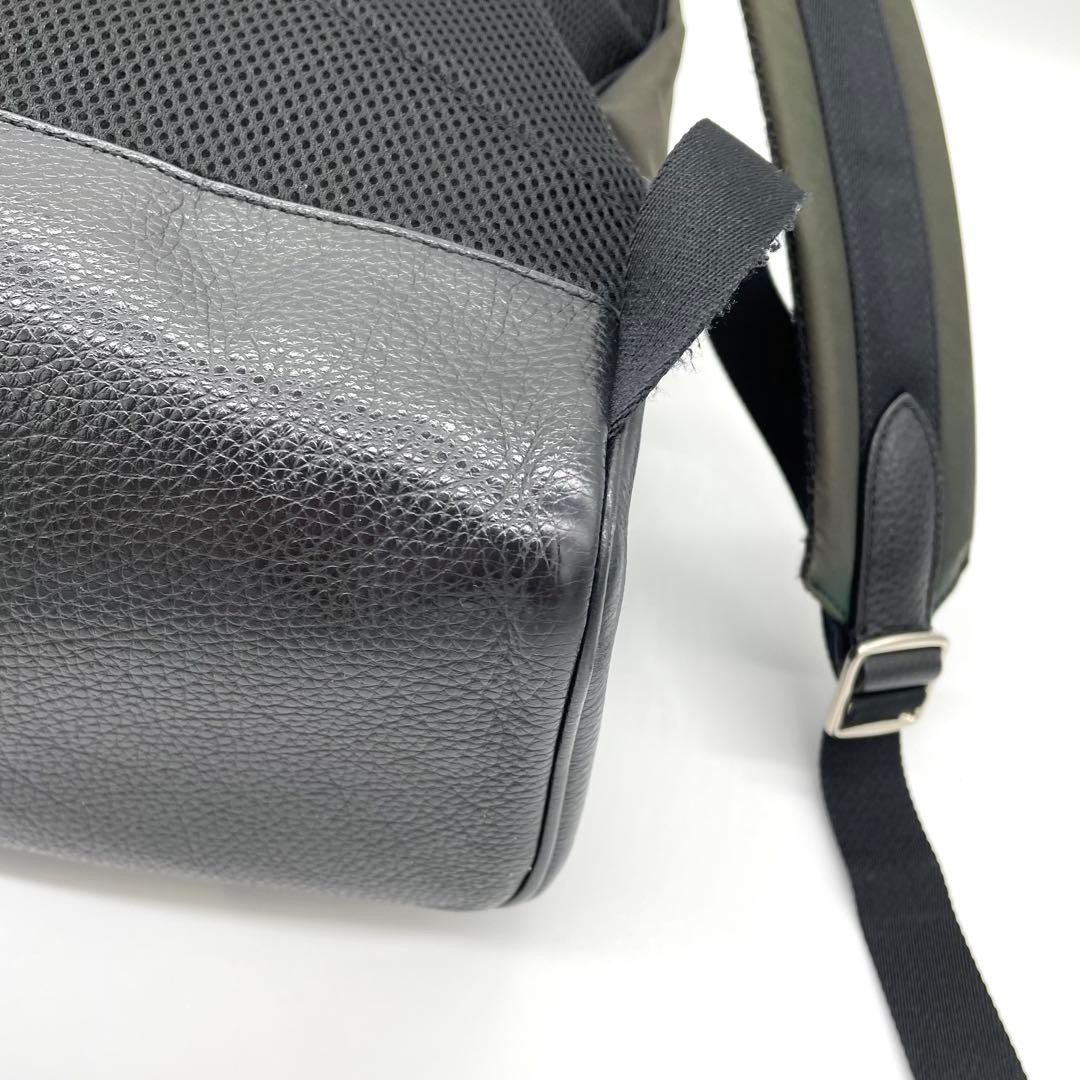 Coach backpack logo flower pattern nylon leather … - image 10
