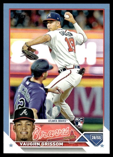 Vaughn Grissom [Father's Day Blue] #275 2023 Topps card