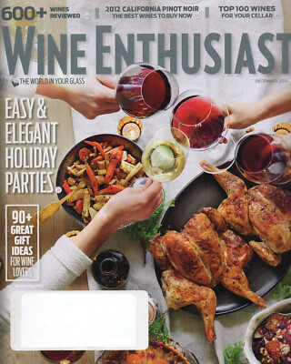 WINE ENTHUSIAST Magazine December 2014 Holiday Entertaining Top Cellar Selection