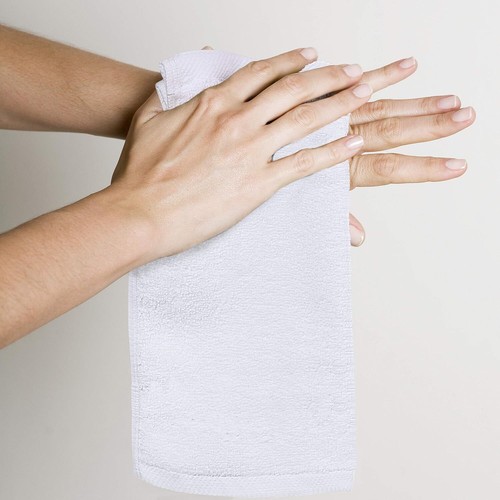 100 PCS White Cotton Towel Hand Hair Towels for Home Bathroom Hotel Barber Shop - Picture 6 of 12