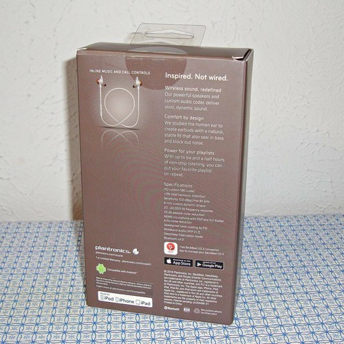 NEW PLANTRONICS BACKBEAT GO 3 WIRELESS HEADPHONES - COPPER/GREY (P/N: 204351-01) - Picture 2 of 10