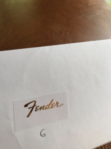 Fender Guitar Decal 3d metal Headstock Restoration Sticker Logo m21b - Picture 4 of 6